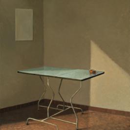 16-la table bleue 50x40