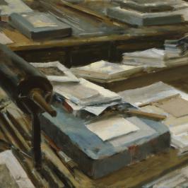 L’atelier de gravure 1 - 24 x 33 cm
