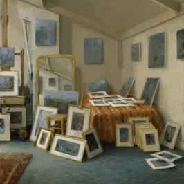Visite à l’atelier 2 - 50 x 40 cm