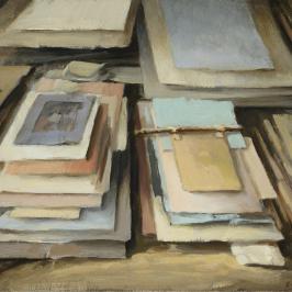 Pierres et papiers lithographiques 2 - 16  x 22 cm