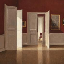 La grande salle du musée 1 - 46 x 55 cm