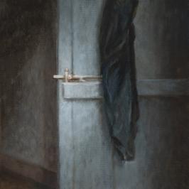 La porte bleue - 41 x 24 cm